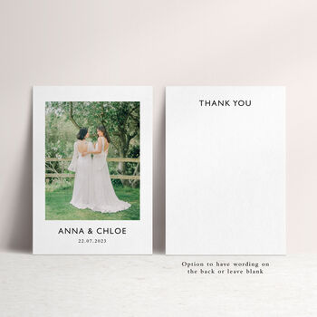Picture Perfect: Wedding Photo Thank You Card, 3 of 3