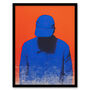 Invisible Blue Coral And Cobalt Bright Wall Art Print, thumbnail 5 of 6