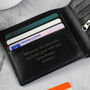 Gifts For Him Personalised Leather Wallet For Men, thumbnail 2 of 9