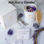 Luxury Lavender Soy Candle With Amethyst Crystals, thumbnail 2 of 9