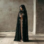 Black Lace Hooded Cape – Bridal Lace Cloak, thumbnail 6 of 12