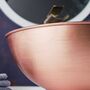 Blue Patina Hammered Copper Bathroom Sink, 400 Mm Diameter, thumbnail 4 of 5
