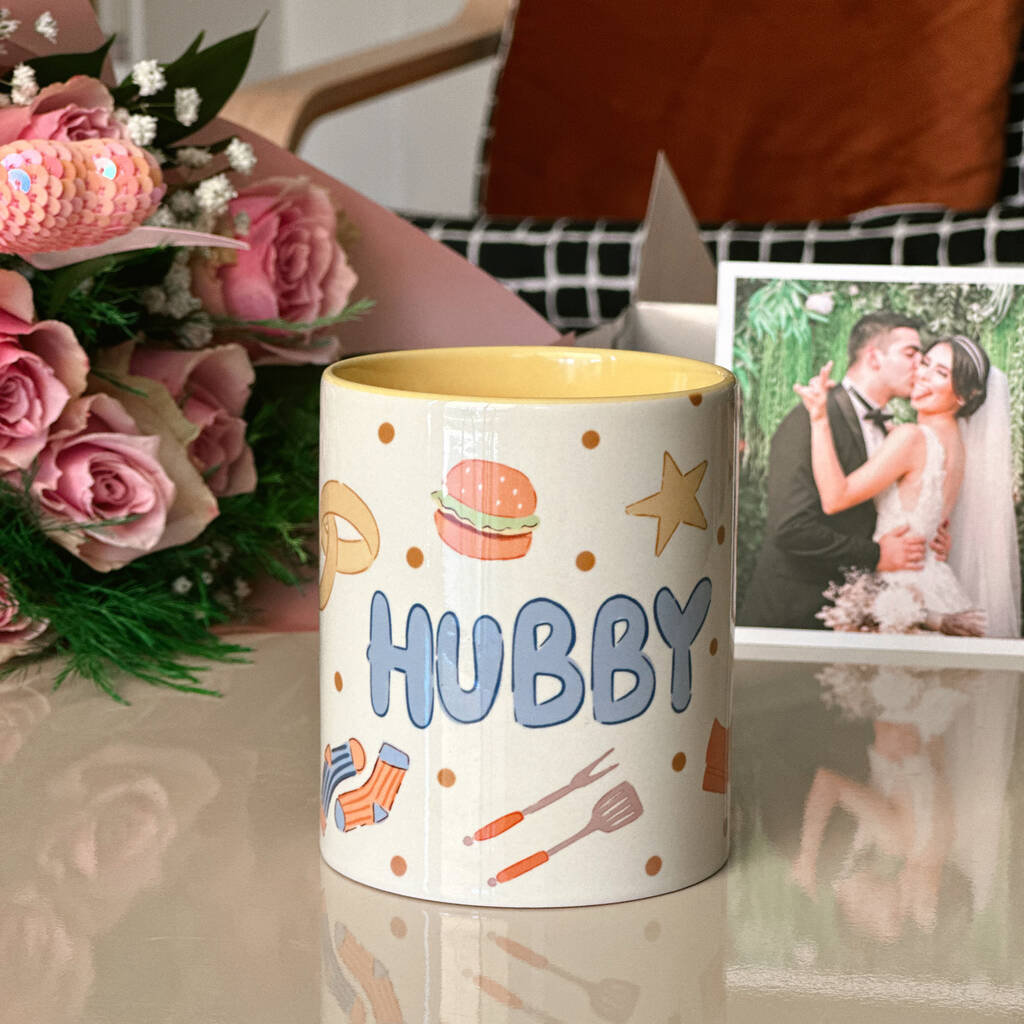Hubby Coffee Mug – Valentine’s Or Wedding Gift For Him, 1 of 5