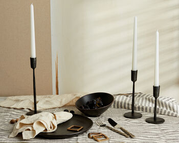 Margo Iron Black Candle Holder Set, 4 of 4