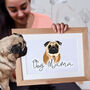 Mother's Day Dog Mum Pet Portrait Framed Illustration, thumbnail 11 of 12