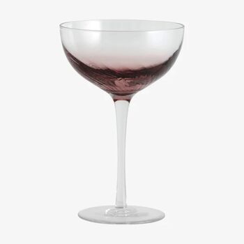 Purple Ombre Swirl Champagne Cocktail Glasses Set, 2 of 5