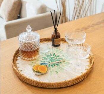 Boho Rattan Tray – Handmade Eco Friendly Home Decor, 5 of 5