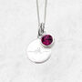 Personalised Swash Initial Disc Necklace, thumbnail 4 of 12