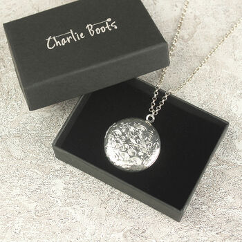 18th Or 21st Birthday One Pence Floral Locket Necklace, 4 of 10