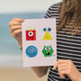 Cute Shape Monster Greeting Card For Children, thumbnail 2 of 4