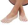 Legwear Plain Nylon Toe Foot Cover Toe Socks, thumbnail 8 of 8