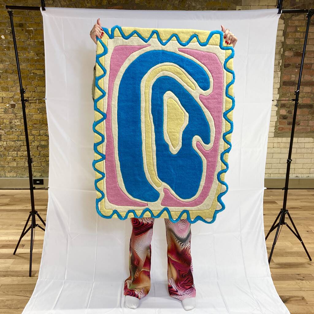 Handmade 'Cowboy Fluff' Medium Tufted Rug By Mother Rugger