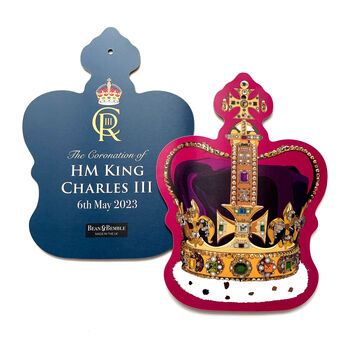 King Charles Coronation Crown Large Serving Platter, 5 of 12