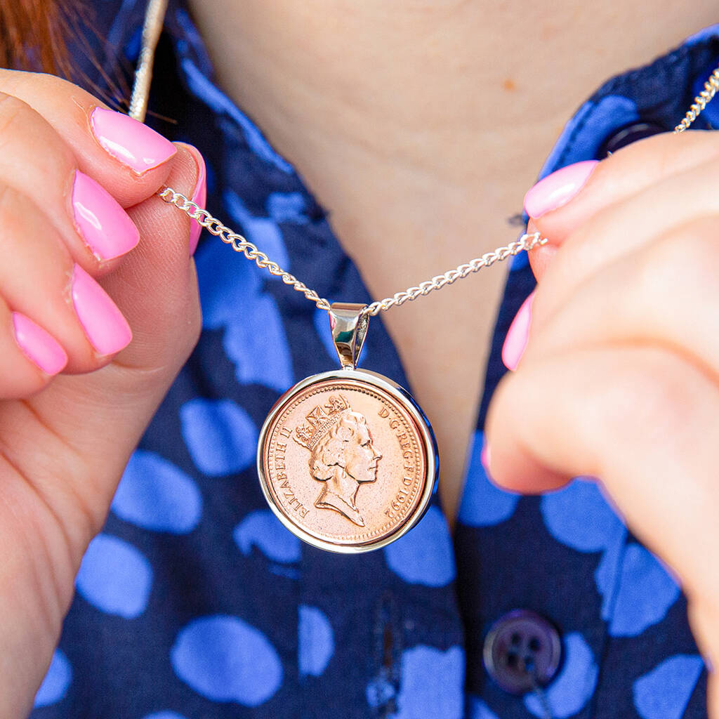 30th Birthday 1992 Penny Coin Pendant 