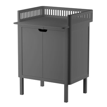 Charcoal Grey Beech Wood Changing Unit, 3 of 4