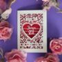 Personalised Papercut 'On Your Wedding Day' Card, thumbnail 1 of 10