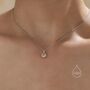 Sterling Silver Citrine Yellow Cz Bubble Pendant Necklace, thumbnail 4 of 12