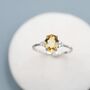 Genuine Citrine Oval Ring, thumbnail 4 of 10