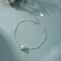 Sterling Silver Dainty Natural Pearl Double Layer Bracelet, thumbnail 1 of 12