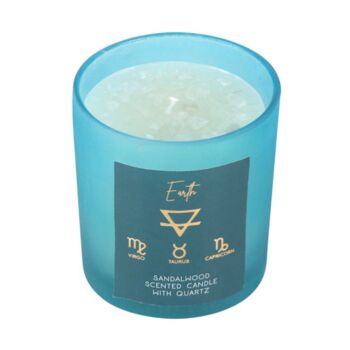 Earth Element Sandalwood Crystal Chip Candle, 2 of 4
