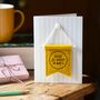 Personalised ‘Daddy And Me Always’ Banner Flag Keepsake Card, thumbnail 1 of 8