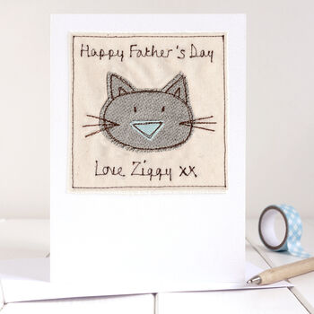 Personalised Cat Christmas Card For Him, Dad Or Grandad, 10 of 12