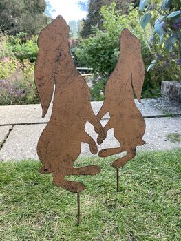 Pair Of Moongazing Hares, 5 of 9