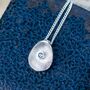 Silver Delicate Birthstone Sea Buttons Pendant, thumbnail 1 of 8