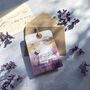 Luggage Tag With Wooden Heart Painterly Landscape, thumbnail 4 of 11