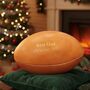 Personalised Vintage Tan Leather Rugby Ball, thumbnail 1 of 12