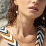 Large Rectangular Gold Link Chain Necklace, thumbnail 3 of 6