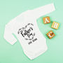 Personalised First Father's Day Mono Bodysuit, thumbnail 8 of 11