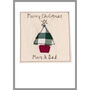 Personalised Christmas Tree Card For Him Or Her, thumbnail 12 of 12