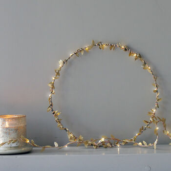 Metallic Leaf Wreath, 6 of 7