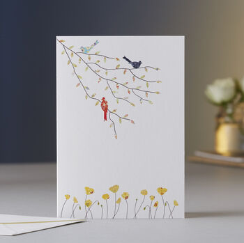 Birds And Flowers Luxury Boxed Card Set, 3 of 5