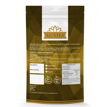 Organic Banana Powder 250g For Wellness, 5 of 12