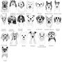 Silent Dog Name Tag Illustrated Silicone Personalised, thumbnail 8 of 10