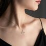 Sterling Silver Lotus Flower Necklace, thumbnail 5 of 10