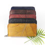 Leaf Leather Zip Over Purse, thumbnail 5 of 12