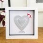 60th Wedding Anniversary Framed Heart Paper Cut, thumbnail 5 of 6