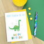 Personalised Dinosaur Birthday Card, thumbnail 2 of 3
