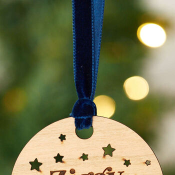 Personalised Mr And Mrs Christmas Hanging Decoration, 4 of 4
