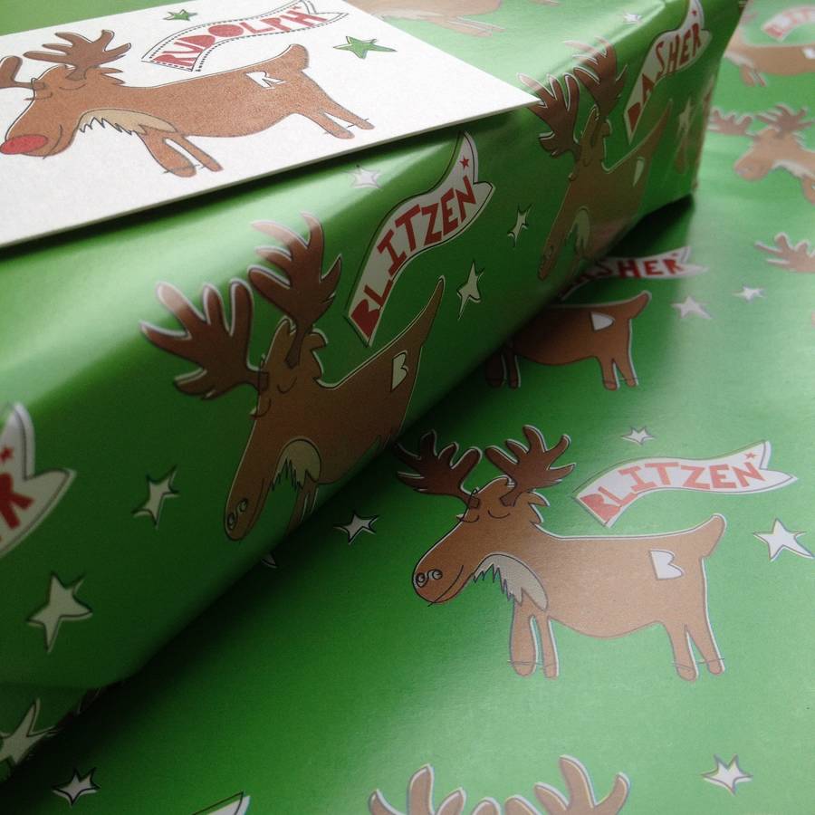 Rudolph The Reindeer Wrapping Paper Gift Wrap Set