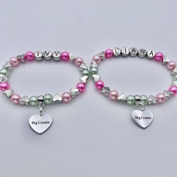 Personalised Cousin Charm Bracelet, Big Cousin, Special Cousin Etc, 9 of 12