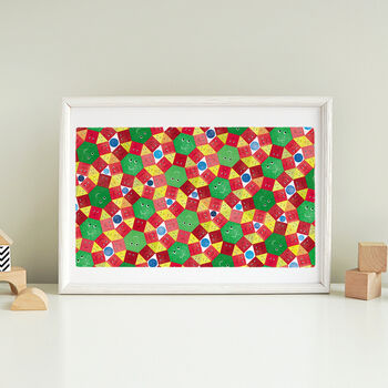 Let’s Tessellate Children’s Shape Pattern Art Print, 4 of 4
