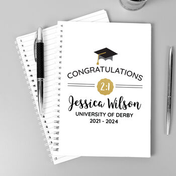 Personalised Graduation A5 Notebook, 3 of 4
