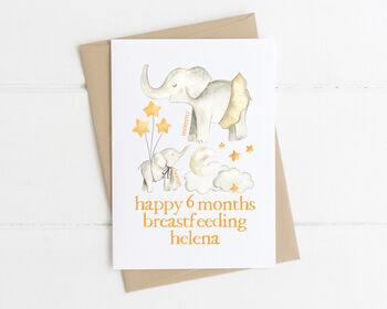 Personalised Breastfeeding Achievement Card, 4 of 6