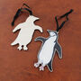 Chinstrap Penguin Wooden Hanging Decoration, thumbnail 4 of 10