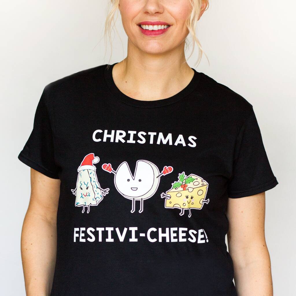 Funny Cheese Christmas T Shirt, 1 of 7