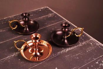Handmade Copper Candlestick Holder – Vintage Style, 4 of 5
